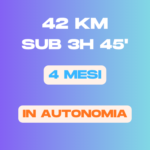 Coaching Maratona (42 km) · Sub 3h45 — Smart