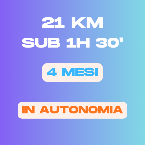 Coaching Mezza maratona (21 km) · Sub 1h30 — Smart