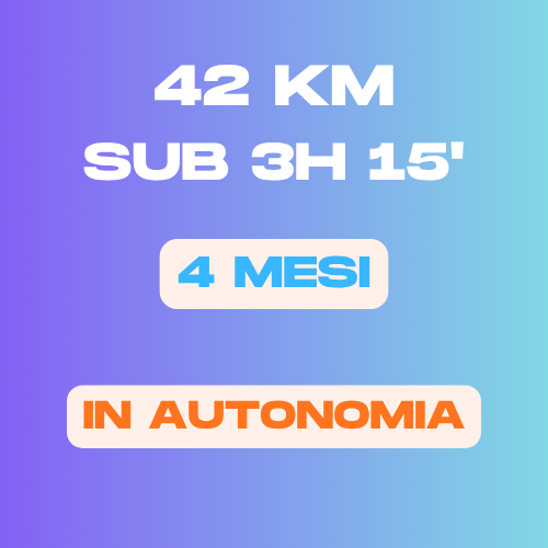 Coaching Maratona (42 km) · Sub 3h15 — Smart