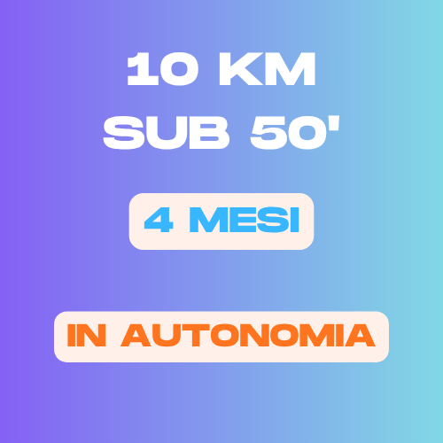 Coaching 10 km · Sub 50 — Smart